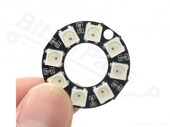 LED Ring  8x WS2812 RGB 5050 RGB LEDs with drivers (8bits)